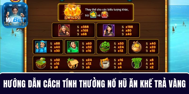 Hướng dẫn quy tắc cùng cách tính thưởng nổ hũ Ăn Khế Trả Vàng